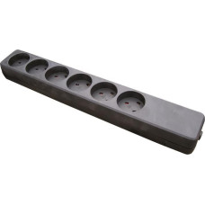 Garbot Kabel zasilający Garbot Garbot Z66000112-PA01 rozgałęziacz 6 x gniazdo sieciowe Wewnętrzna Czarny