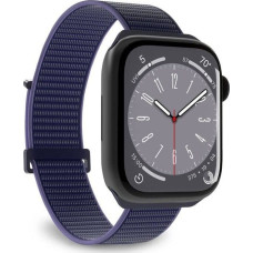 Puro Pasek PURO Nylon Sport Apple Watch 4/5/6/7/SE/8/Ultra 44/45/49mm (Granatowy)