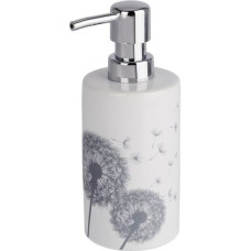 Noname Dozownik do mydła dozownik mydła Astera 360 ml 7 x 18 cm ceramiczny biały/szary
