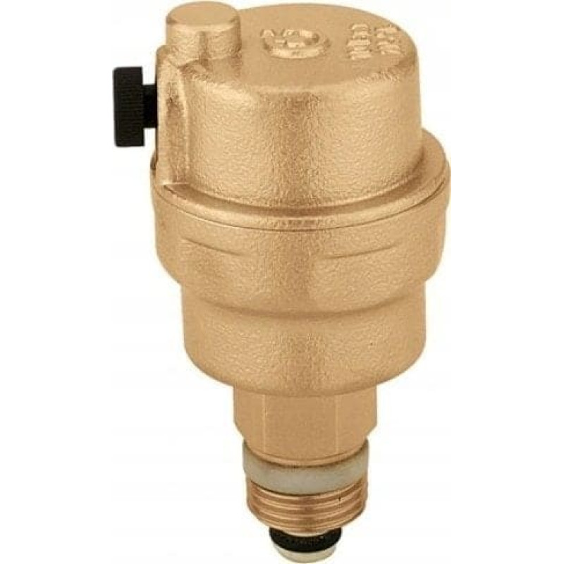 Caleffi ROBOCAL - Automatyczny zawór odpowietrzający, z zaworem stopowym. Upust poziomy 3/8