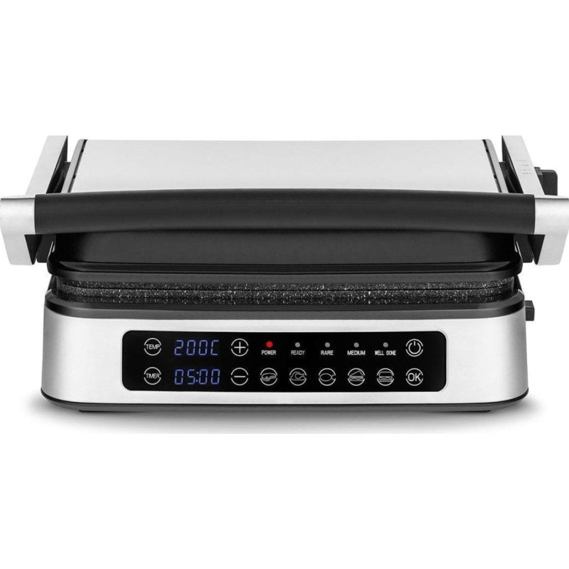 Zeegma Grill elektryczny Zeegma Zeegma Grill Chef 2w1 srebrno-czarny