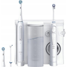Oral-B Szczoteczka Oral-B Oral-B Oral Health Center + iO Series 4 White set elektrického zubního kartáčku a ústní sprchy, bílá