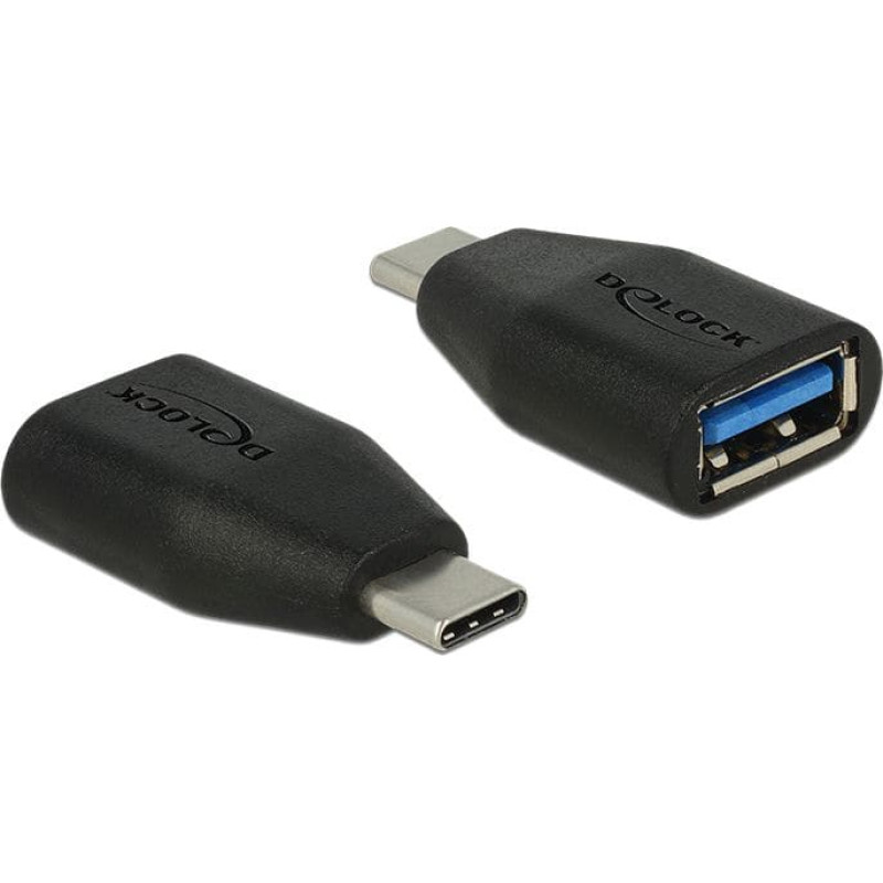 Delock Adapter USB Delock USB-C - USB Czarny  (65519)