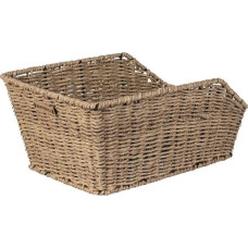 Basil Kosz na tylny bagażnik BASIL CENTO RATTAN LOOK + Mounting set for CENTO basket, syntetyczny ratan naturalny, wodoodporny (NEW)
