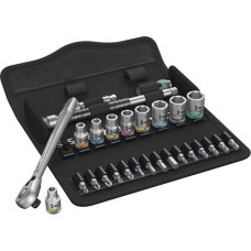 Wera Zyklop Metal-Knarrensatz 8100 SA 8 (28-teilig, mit Umschaltknarre, 1/4