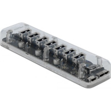 Delock HUB USB Delock 1x microUSB  + 7x USB-A 3.0 (64088)