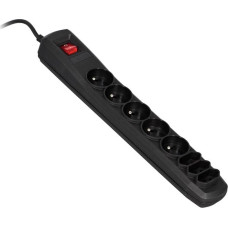 Activejet Listwa zasilająca Activejet Exclusive przeciwprzepięciowa 8 gniazd 3 m czarna