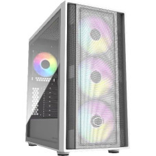 Cooler Master Obudowa Cooler Master Cooler Master case MasterBox 600, bez zdroje, 3x 140mm ARGB Fan, 1x 120mm ARGB Fan, bílá