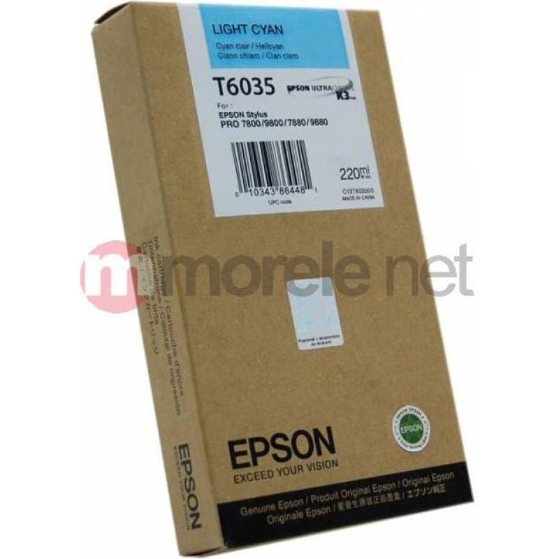 Epson Tusz Epson Tusz T603 light cyan 220ml Stylus Pro 7880/9880/7800/9800 (C13T603500)