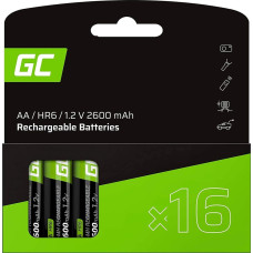 Green Cell Akumulatorki paluszki AA R6 2600mAh 16 sztuk