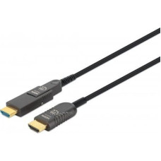 Manhattan Kabel Manhattan MANHATTAN HDMI LWL Stecker-Stecker/MicroHDMI St 4K@60Hz 20m