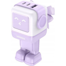 Ugreen Ładowarka Ugreen Ładowarka sieciowa UGREEN Nexode Robot GaN 2xUSB-A, USB-C 65W fioletowa