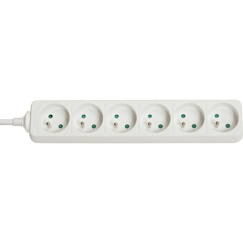 Lindy Kabel zasilający Lindy Lindy 73125 rozgałęziacz 6 x gniazdo sieciowe Wewnętrzna Biały