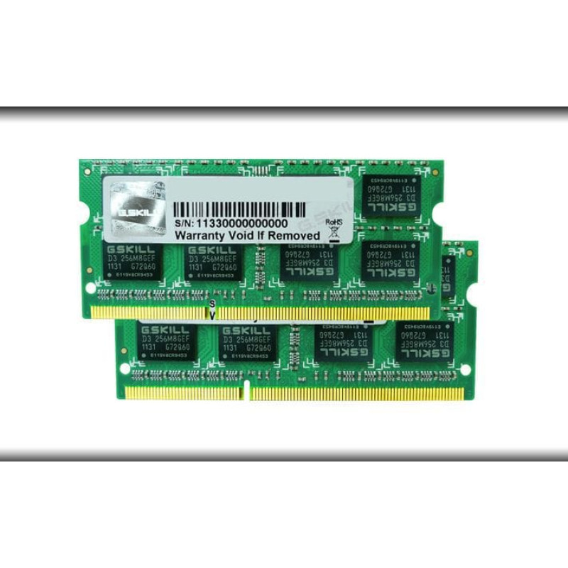 G.skill Pamięć do laptopa G.Skill SODIMM, DDR3, 8 GB, 1066 MHz, CL7 (FA-8500CL7D-8GBSQ)