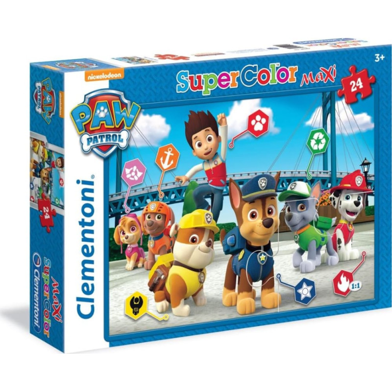 Clementoni Puzzle 24 Elementy Maxi Psi Patrol 3