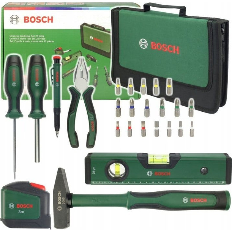 Bosch Zestaw narzędzi Bosch Narzędzia ręczne Universal Set V3 25 szt