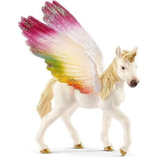 Schleich Figurka Schleich Skrzydlaty Tęczowy Jednorożec Źrebię (70577)