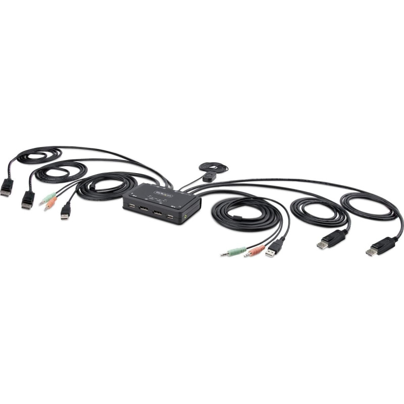 Startech Adapter USB StarTech KVM StarTech 2-Port DP Switch 4K USB + Audio