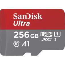 Sandisk Karta SanDisk SanDisk Ultra - Flash-Speicherkarte (microSDXC-an-SD-Adapter inbegriffen) - 256 GB - A1 / UHS Class 1 / Class10 - microSDXC UHS-I