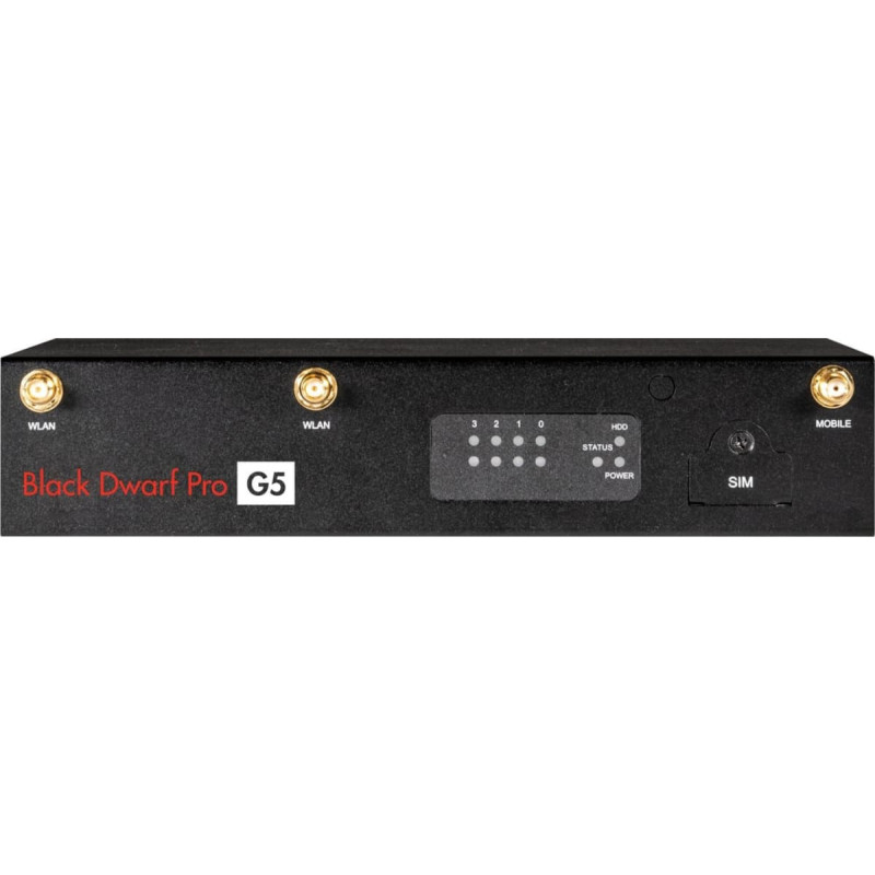 Wortmann Ag Zapora sieciowa Wortmann AG TERRA FIREWALL BLACK DWARF PRO G5 inkl. Securepoint Infinity-Lizenz UTM (36 Monate MVL)