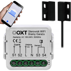 OXT Moduł OXT z Sensorem Kontaktronem do Bramy Garażu WiFi TUYA