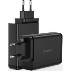 Choetech Ładowarka Choetech Choetech ładowarka GaN 140W 4 porty (2x USB C, 2x USB) czarna (PD6005)