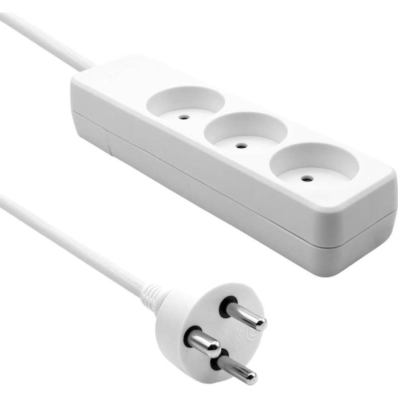 Proxtend ProXtend Danish Power Strip 3-way 15M White