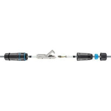 Goobay Zewnętrzne (IP68) Złącze kabla sieciowego, LAN cable connector, CAT 6A shielded 44414