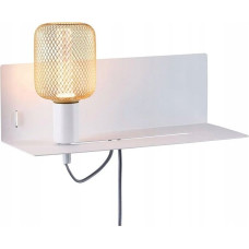 Paulmann Kinkiet Paulmann Oprawa ścienna DEVARA E27 max.1x40W USB C 230V biały mat /metal