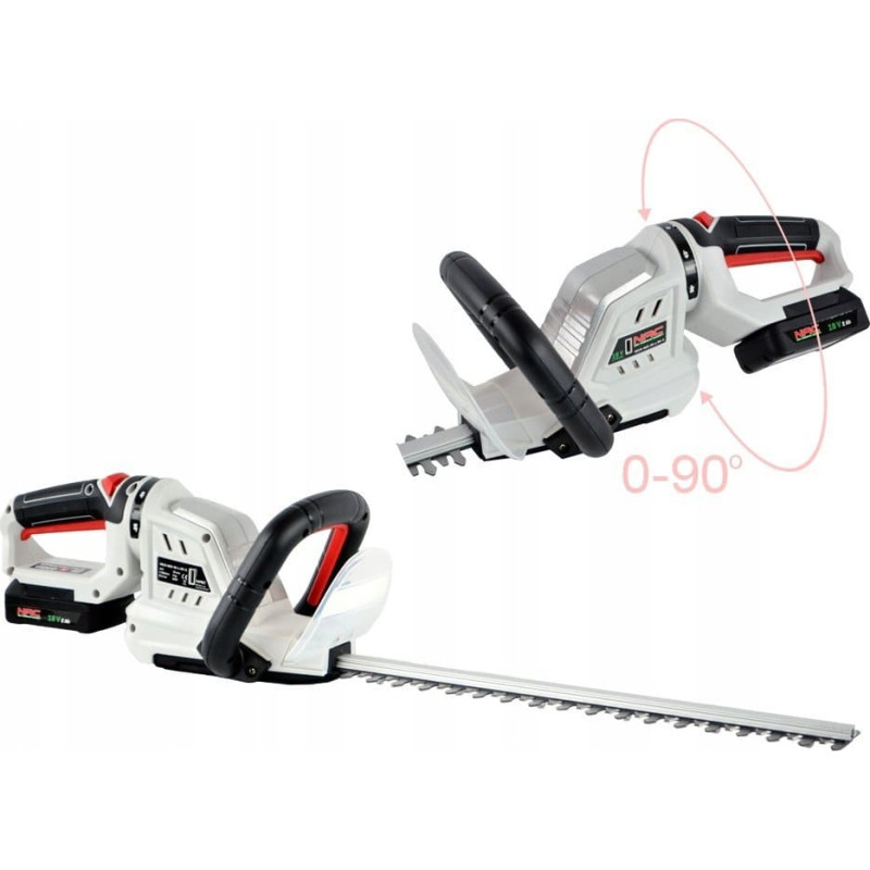 NAC NAC NOŻYCE DO ŻYWOPŁOTU  AKUM. 18V 1x 2,0Ah 40cm OBROTOWA RĄCZKA