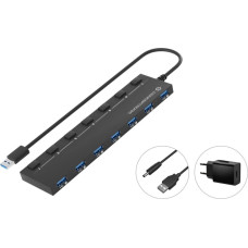 Conceptronic HUB USB Conceptronic CONCEPTRONIC USB-Hub 7-Port 3.0  ->7x3.0    5Gbps m.Netz. sw
