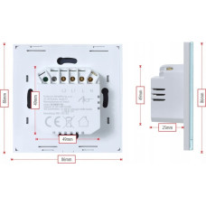 ART SMART WYŁĄCZNIK ŚWIATŁA ZIGBEE 3.0 podwójny biały ART oem