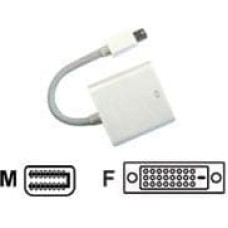 Jj Computer Adapter AV JJ Computer DisplayPort Mini - DVI-D biały (AVC 127-0,1M)