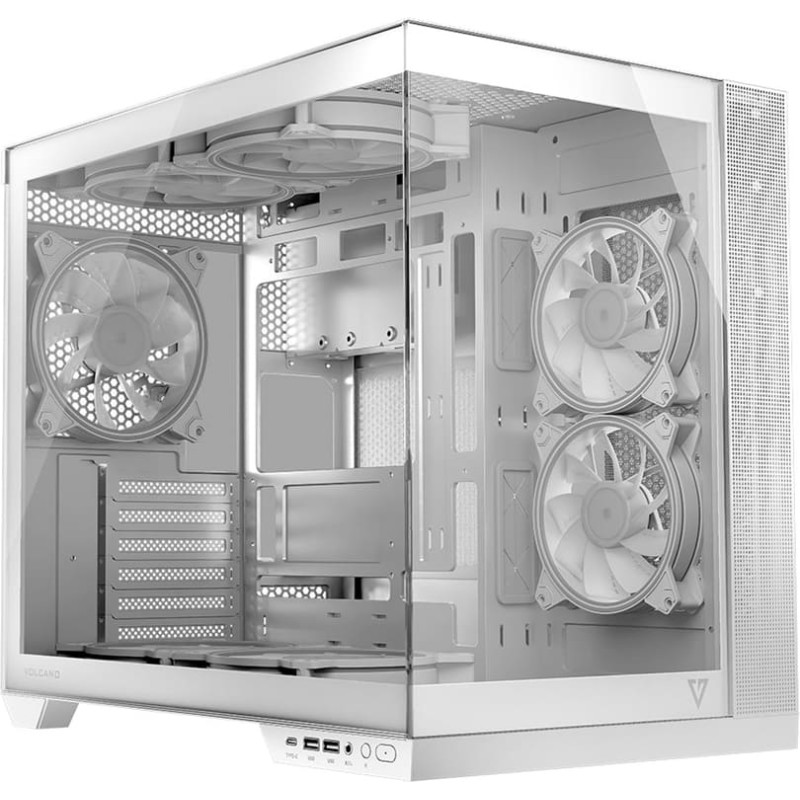 Modecom Computer case Volcano Panorama Midi white