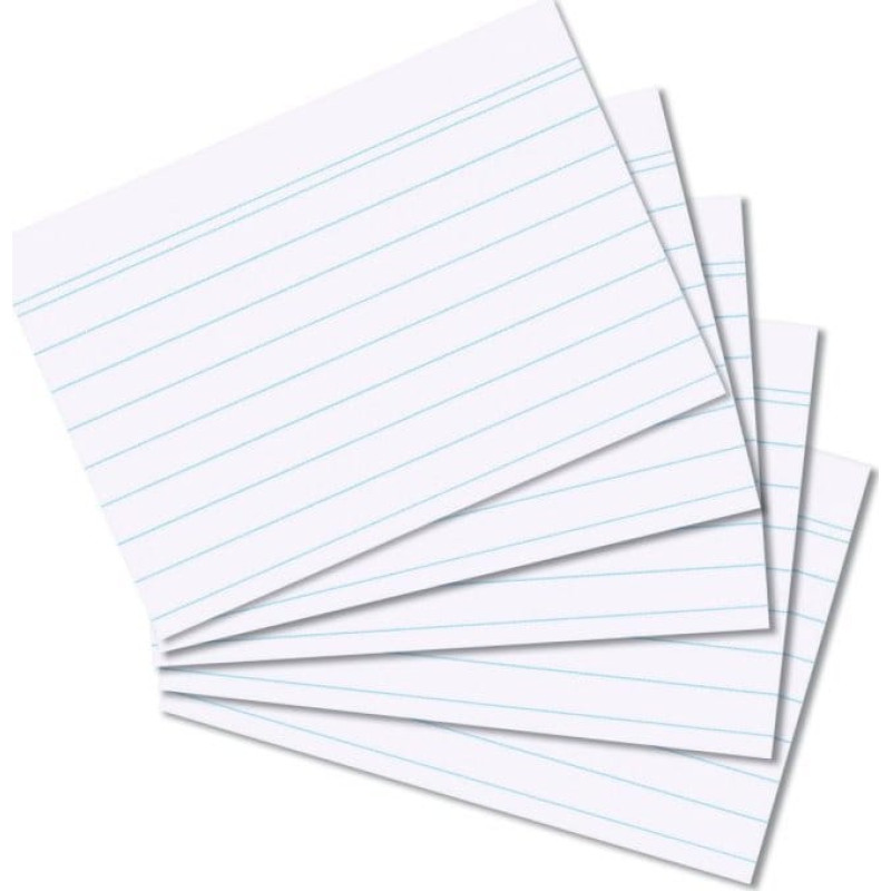 Herlitz Kartki kartotrkowe A8/100K LIN HER BIA FOL - 10621464