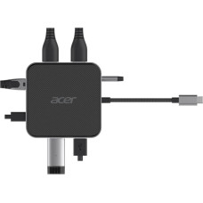 Acer 7-in-1 Mini Dock (schwarz/silber, HDMI, DP, USB-A, USB-C, LAN)