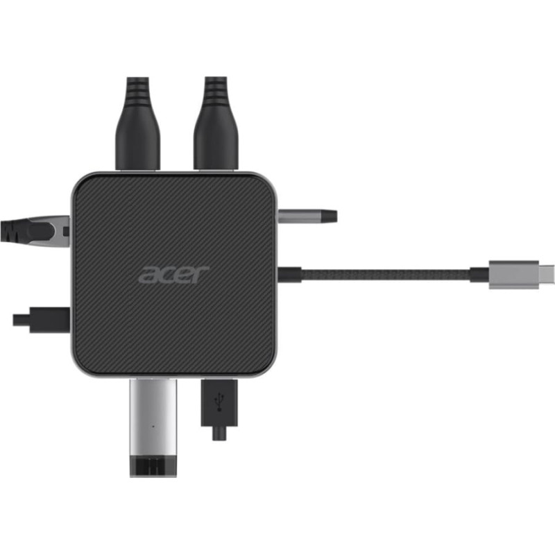 Acer 7-in-1 Mini Dock (schwarz/silber, HDMI, DP, USB-A, USB-C, LAN)