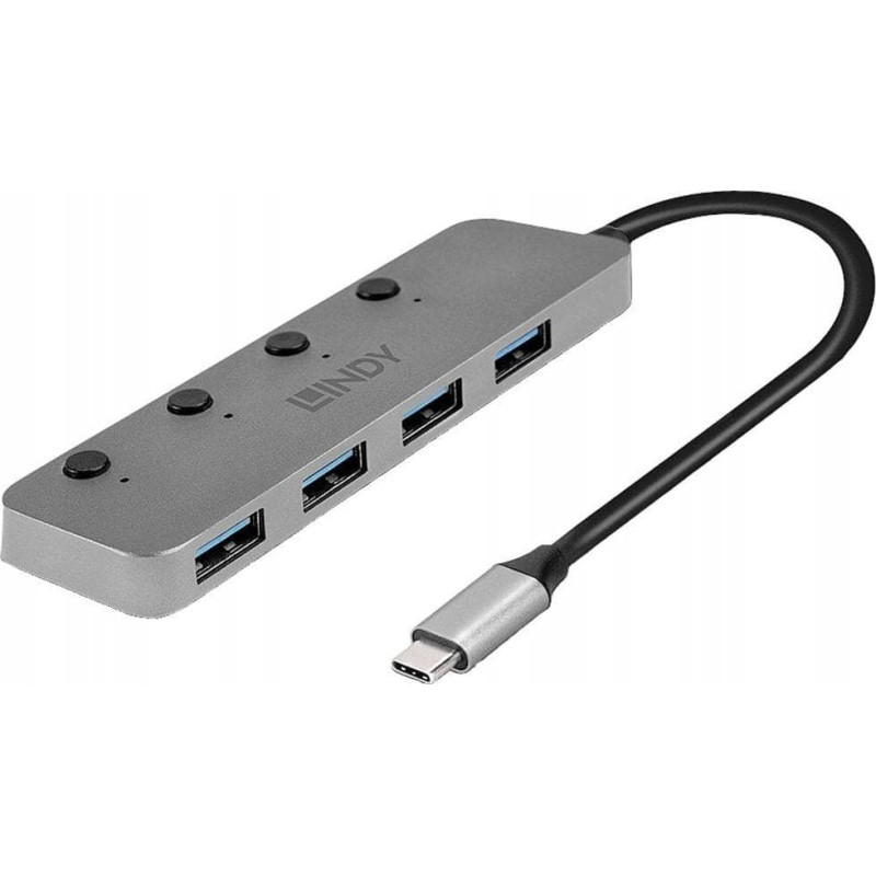 Lindy HUB USB Lindy USB Hub Lindy USB 3.0 4-port with ON/OFF