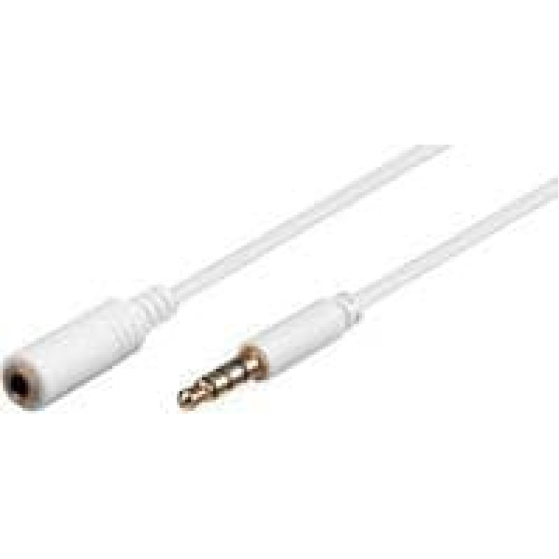 Microconnect Kabel MicroConnect Jack 3.5mm - Jack 3.5mm 2m biały (IPOD004A)