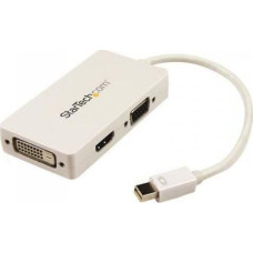 Startech Adapter AV StarTech DisplayPort Mini - HDMI - D-Sub (VGA) - DVI biały (MDP2VGDVHDW)