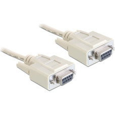 Delock DB-9 - DB-9, 3m, Beżowy (84169)