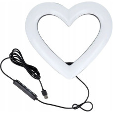 OEM Lampa pierścieniowa OEM Lampa LED Ring / Heart Stream RGB pierścieniowa 10 cali FULL COLOR z uchwytem na telefon + statyw JM26-10