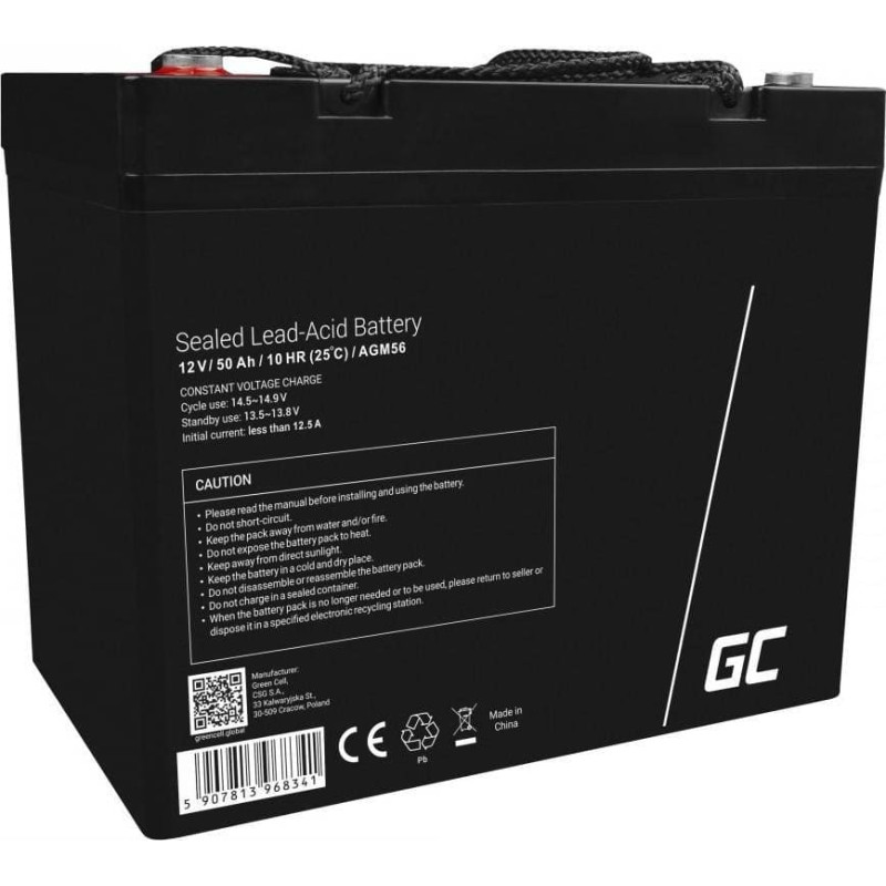 Green Cell Akumulator AGM 12V 50Ah VRLA (AGM56)