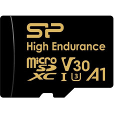 Silicon Power Karta Silicon Power Karta pamięci Silicon Power microSDXC High Endurance Golden Series 64GB V30 UHS-1 U3 A1 4K UHD + adapter