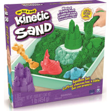 Spin Master Zestaw KINETIC SAND - Piaskownica zielony
