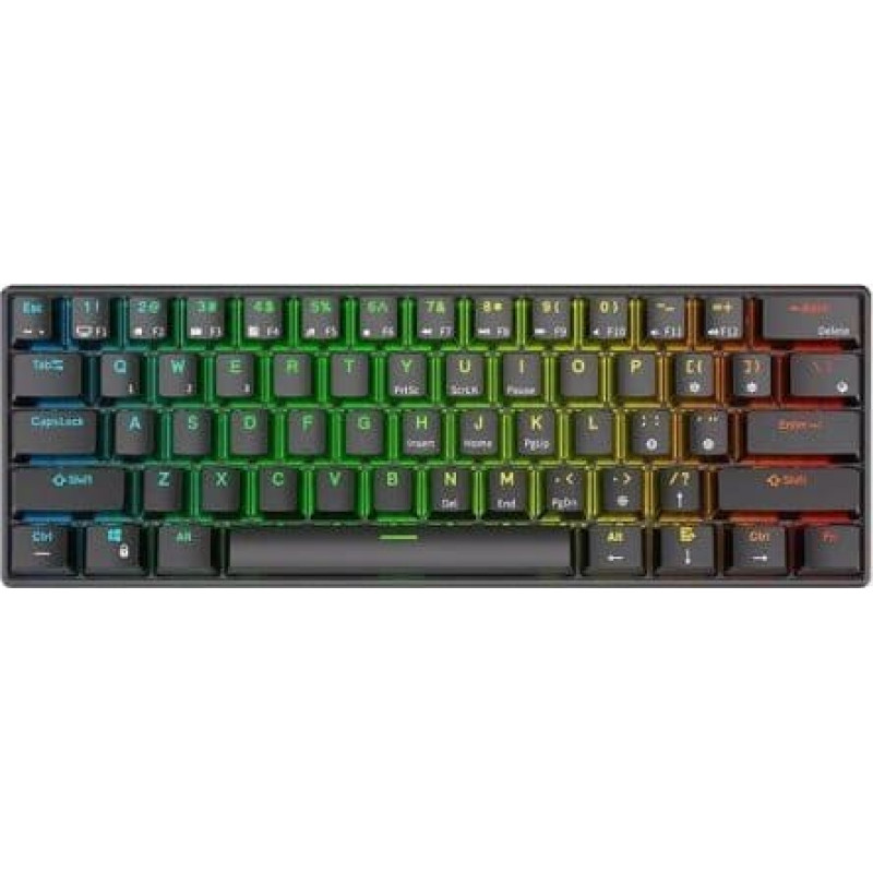 Royal Kludge Klawiatura Royal Kludge Klawiatura mechaniczna Royal Kludge RK61 RGB, red switch (czarna)