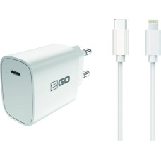 2GO Ładowarka 2GO 2GO Ladegerät 20W 1x USB-C inkl. Kabel USB-C auf lightn.weiß
