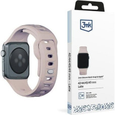 3MK 42/44/45/49 mm Latte - 3mk Silicone Watch Strap for Apple
