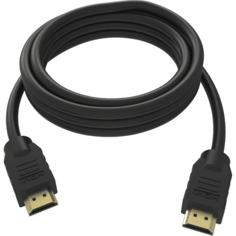 Vision Kabel Vision VISION Professional installationstaugliches HDMI-Kabel - 30 JAHRE GARANTIE - 4K - HDMI-Version 2.0 - Vergoldete Anschlusse - Ethernet - HDMI (M) zu HDMI (M) - Aussendurchmesser 7,3 mm - 28 AWG - 0,5 m - Schwarz