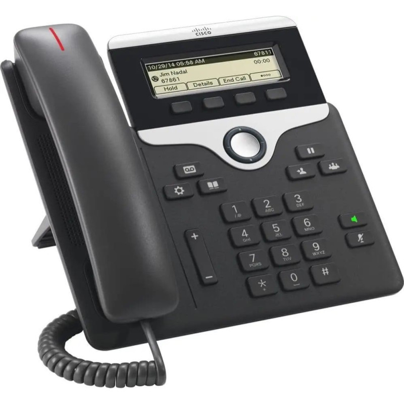 Cisco Telefon Cisco Cisco Third Party IP Phone CP-7811-3PCC-K9=: - SIP, SRTP, 0 Line Keys, Anthrazit - Unterstutzte Plattformen: Asterisk, Broadsoft, Centile, Metaswitch